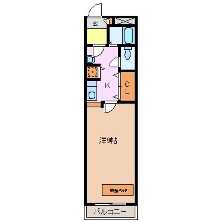 津新町駅 徒歩12分 2階の物件間取画像